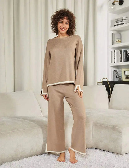 Classy Elastic Knit Lounge Set