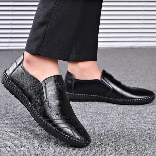 Men's Soft Leather Shoes Casual Loafers