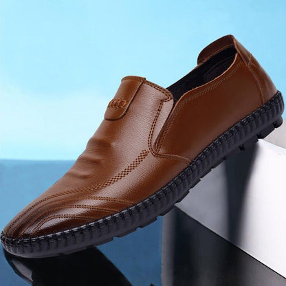 Men's Soft Leather Shoes Casual Loafers