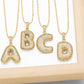 Luxury Bubble Alphabet Necklace