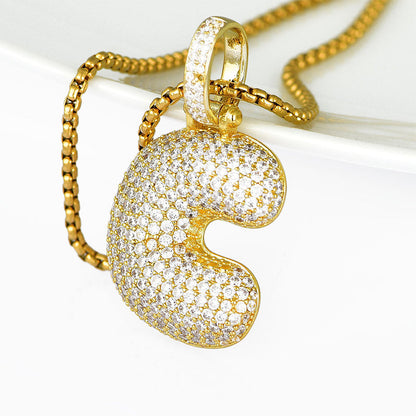 Luxury Bubble Alphabet Necklace