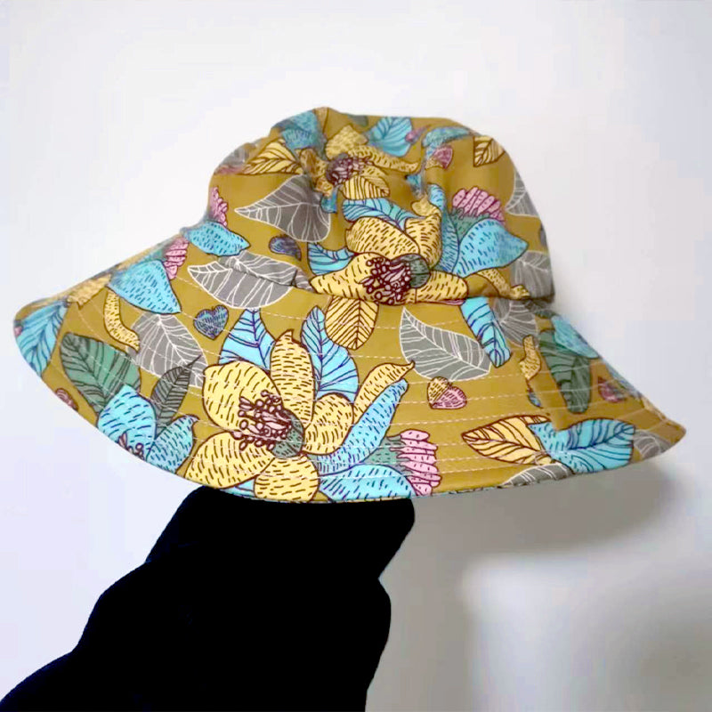 🔥Hot Sale 80% off🔥Floral Large Brimmed Sun Hat with Mask