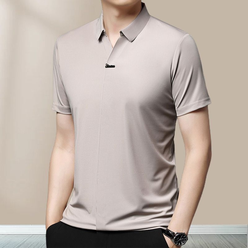 🎁Hot Sale 50% OFF⏳Men’s Casual Lapel Breathable Wrinkle-free T-shirt