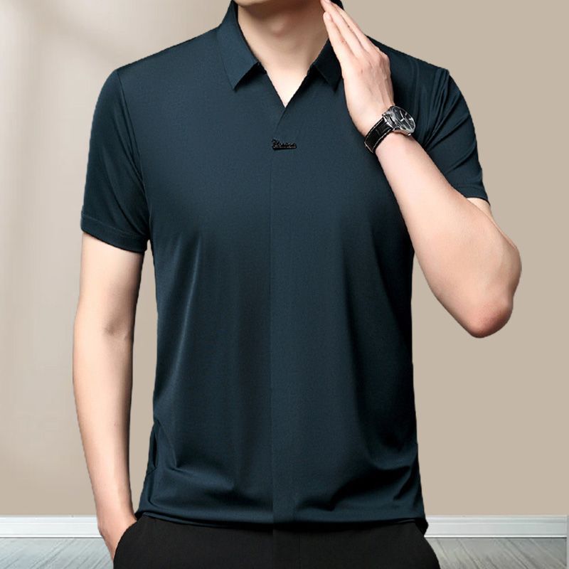 🎁Hot Sale 50% OFF⏳Men’s Casual Lapel Breathable Wrinkle-free T-shirt