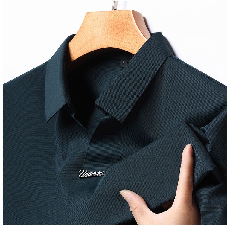 🎁Hot Sale 50% OFF⏳Men’s Casual Lapel Breathable Wrinkle-free T-shirt