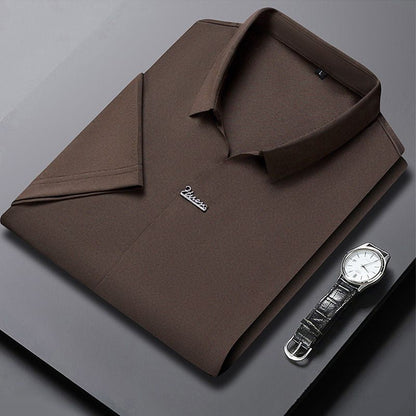 🎁Hot Sale 50% OFF⏳Men’s Casual Lapel Breathable Wrinkle-free T-shirt