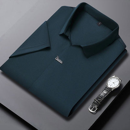 🎁Hot Sale 50% OFF⏳Men’s Casual Lapel Breathable Wrinkle-free T-shirt