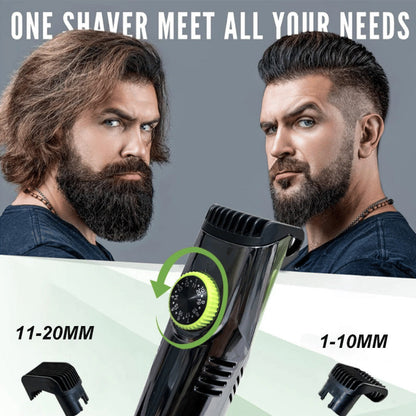 🎁Hot Sale⏳Waterproof Vacuum Beard Trimmer with 20 Shaving Length Settings