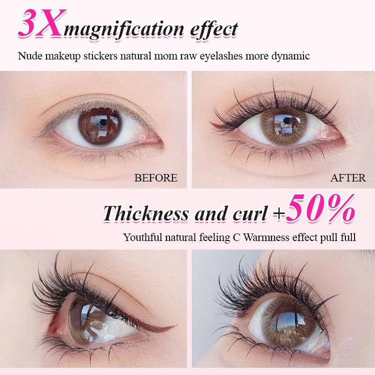 ✨Waterproof Glue-free Realistic False Eyelashes