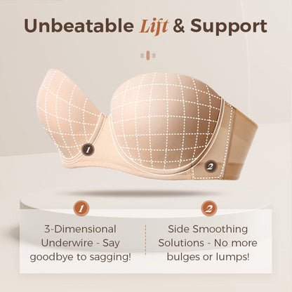 Strapless Push Up Bra