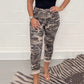 Women's Drawstring Camouflage Casual Pants