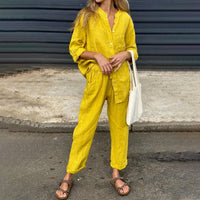 Women's 2-piece set - Oversize shirt and pants