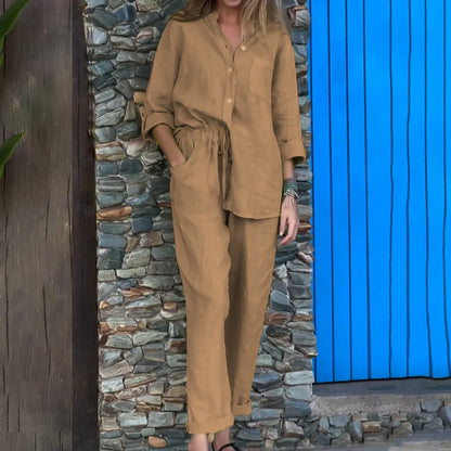 Women's 2-piece set - Oversize shirt and pants