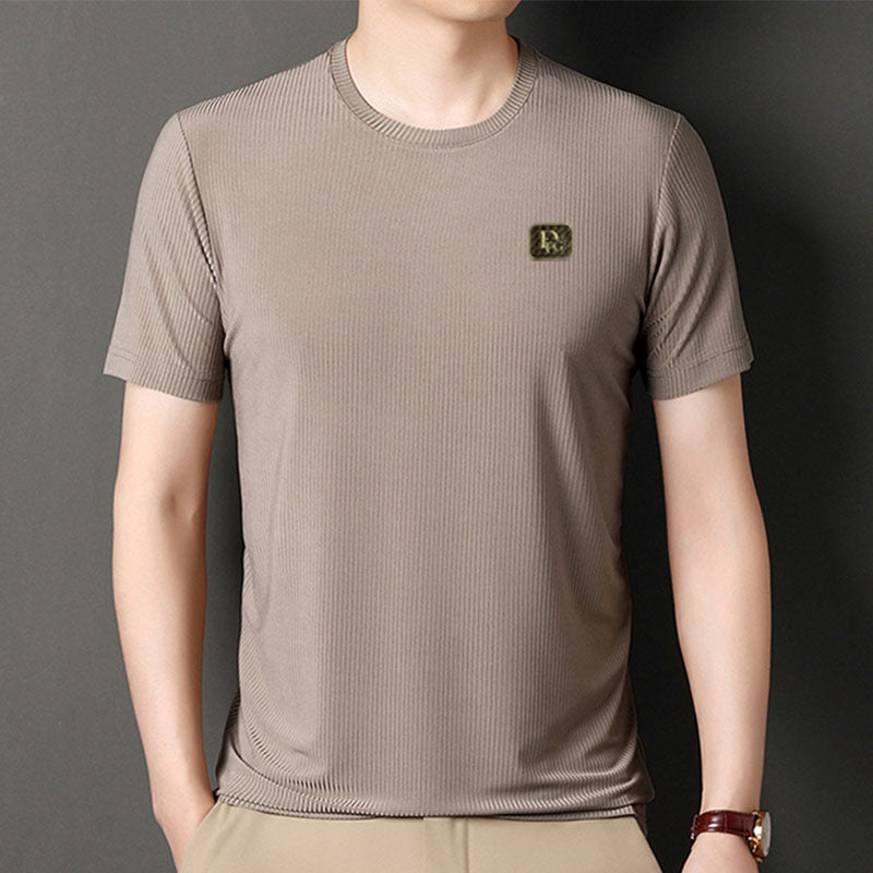 Casual High Stretch T-Shirt for Plus Size Men（50% OFF）