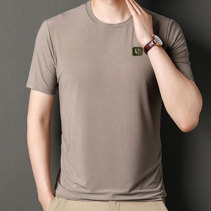 Casual High Stretch T-Shirt for Plus Size Men（50% OFF）