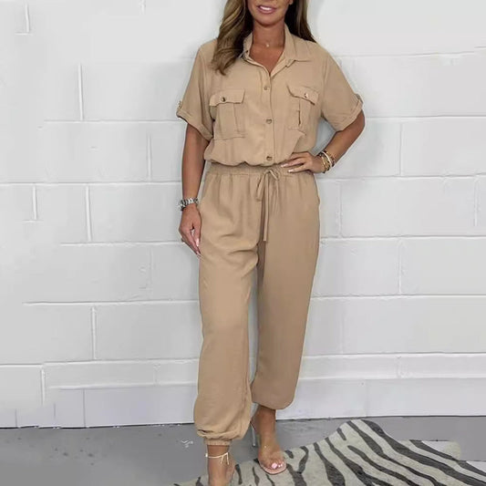 🌷LIMITED TIME OFFER 52% OFF🌷Women’s Short Sleeved Utility Jumpsuit