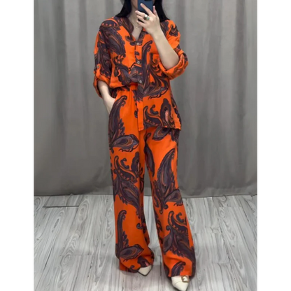 🌷LIMITED TIME OFFER 55% OFF🌷Two Piece Shirt and Trousers Set for Women