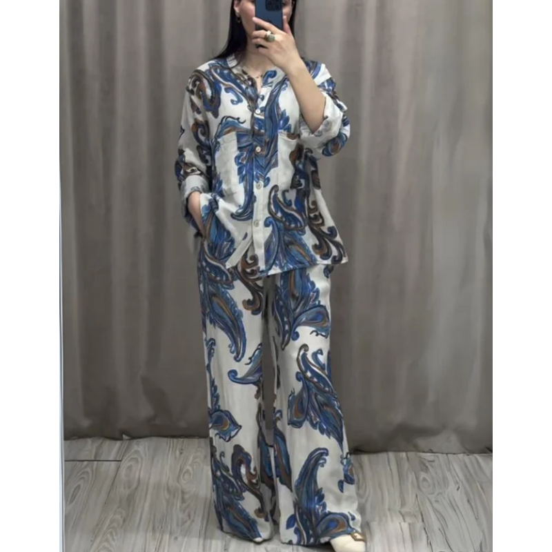 🌷LIMITED TIME OFFER 55% OFF🌷Two Piece Shirt and Trousers Set for Women