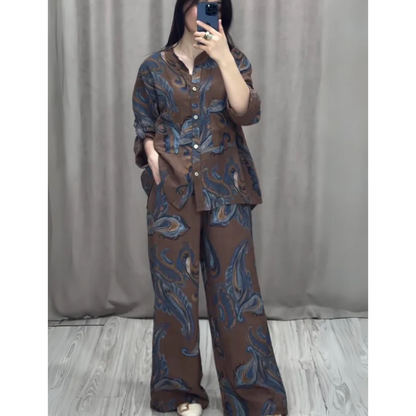 🌷LIMITED TIME OFFER 55% OFF🌷Two Piece Shirt and Trousers Set for Women