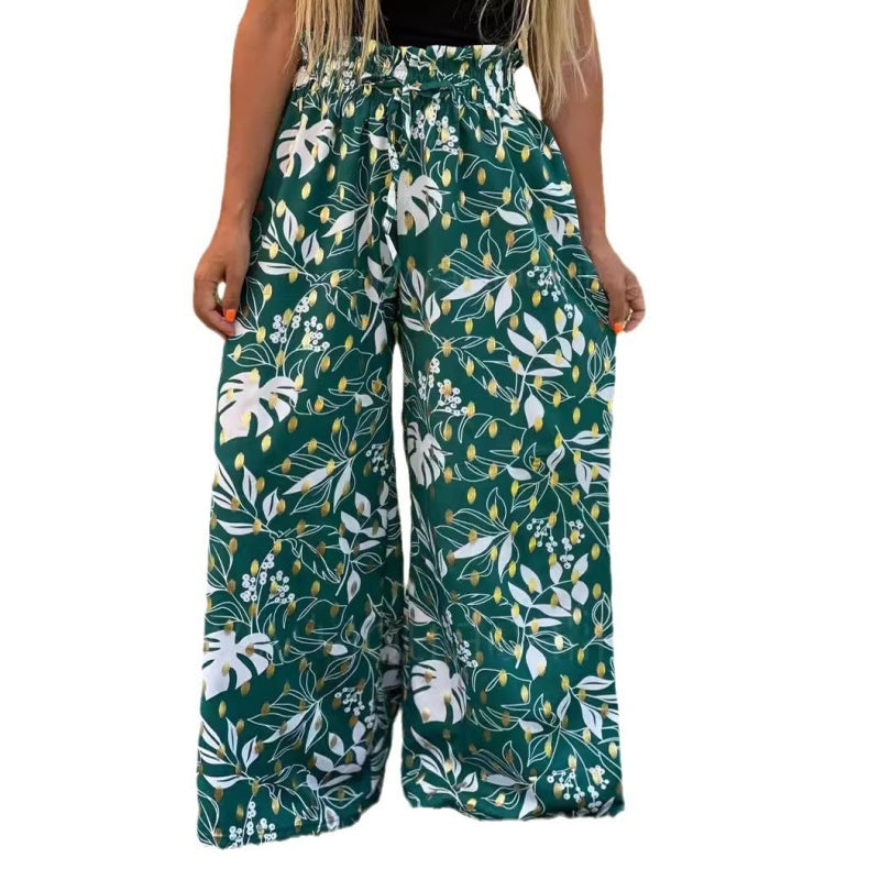 Women's Printed Wide Leg Pants（50% OFF）