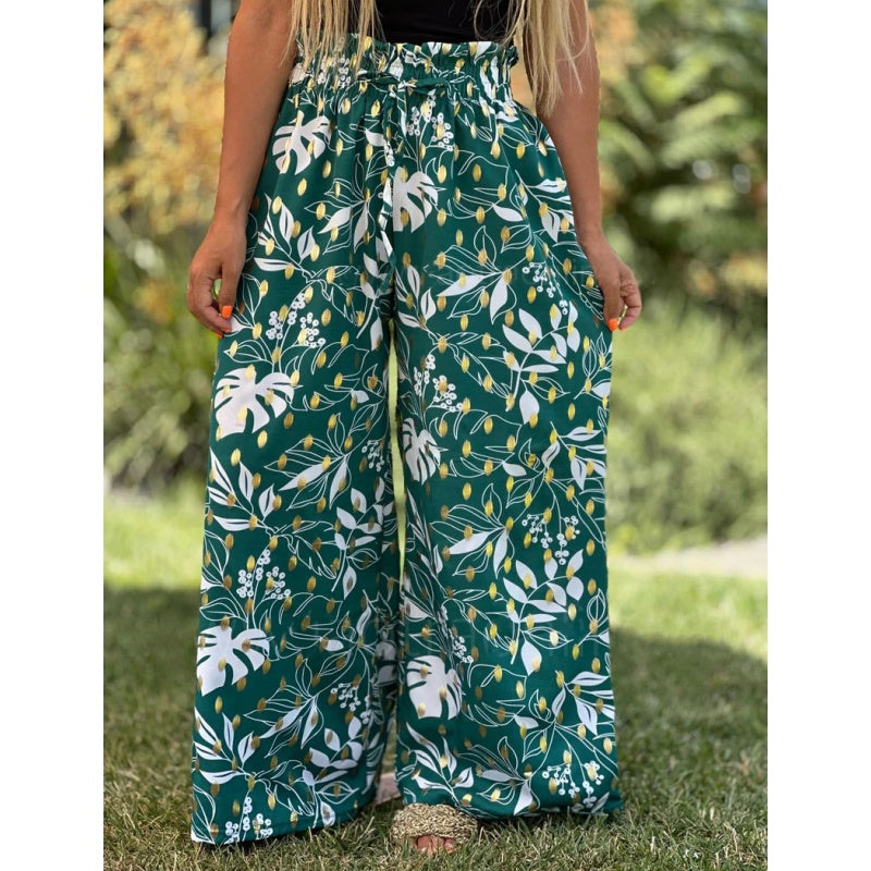 Women's Printed Wide Leg Pants（50% OFF）