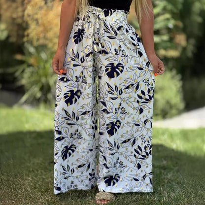 Women's Printed Wide Leg Pants（50% OFF）