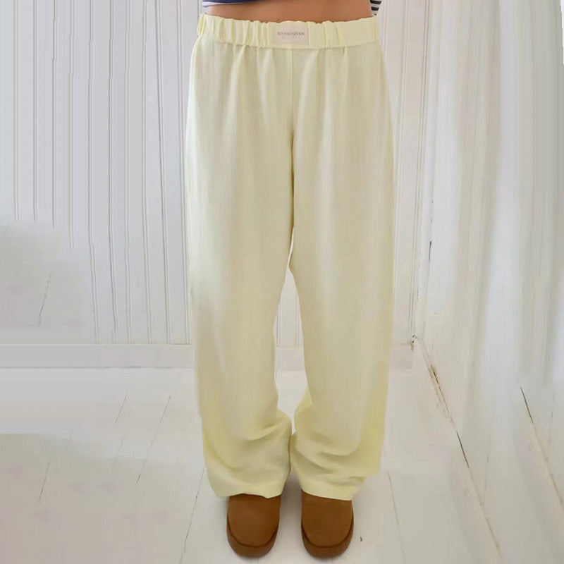 🔥2024 Hot Sale🔥Women Striped Casual Relaxed Fit Straight Lounge Pants