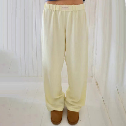 🔥2024 Hot Sale🔥Women Striped Casual Relaxed Fit Straight Lounge Pants