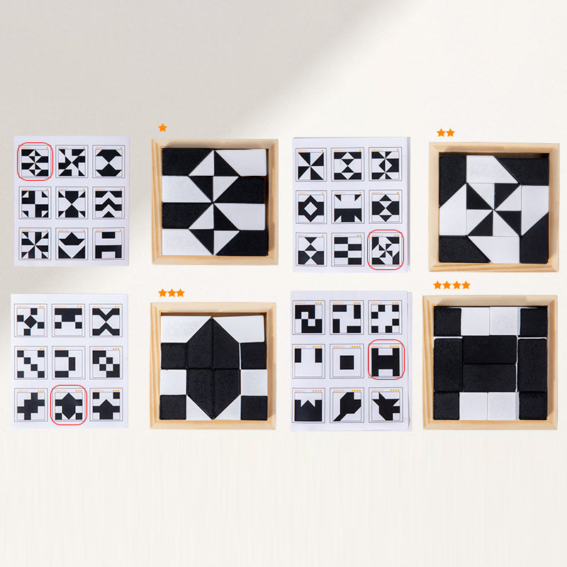 🎁Early Xmas Sale - 49% OFF🎅Creative Black & White Block Puzzles Set for Kids