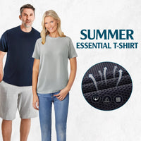 Breathable Ice Silk Waffle Weave T-shirt