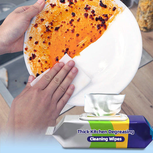 Strong thick kitchen degreasing cleaning wipes