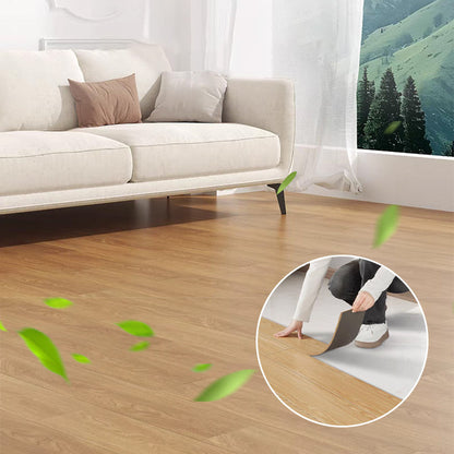 Wood Grain Peel and Stick Floor Tile - 5 PCS Set