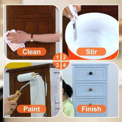 🔥Water-Based Furniture Decor Paint for Wood with Tools  ✈️ Free Shipping