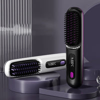 🔥New upgrade Hot Sale ⏳Cordless Ceramic Heated Hair Straightening Comb