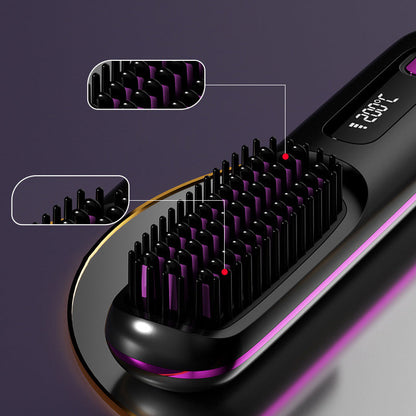 🔥New upgrade Hot Sale ⏳Cordless Ceramic Heated Hair Straightening Comb