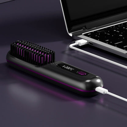 🔥New upgrade Hot Sale ⏳Cordless Ceramic Heated Hair Straightening Comb