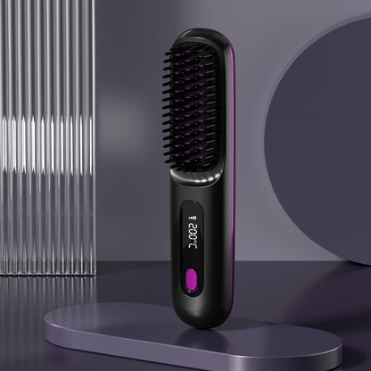 🔥New upgrade Hot Sale ⏳Cordless Ceramic Heated Hair Straightening Comb