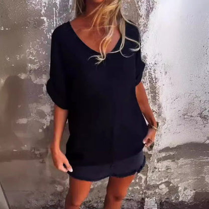 🌺Oversized V-Neck Top for Women