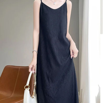 Stylish Chiba Pleated Halter Dress for Women