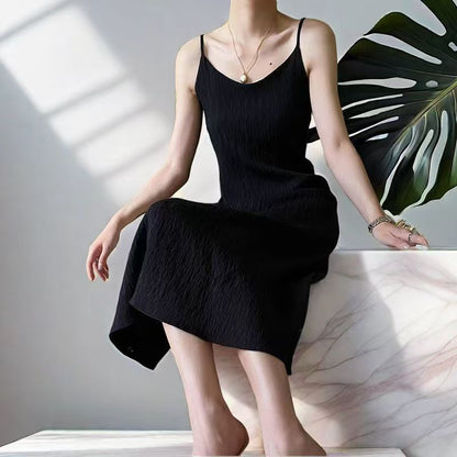 Stylish Chiba Pleated Halter Dress for Women