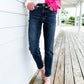 Tummy Control Cuffed Slim Fit Jeans
