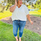 Tummy Control Cuffed Slim Fit Jeans
