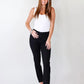 Tummy Control Cuffed Slim Fit Jeans