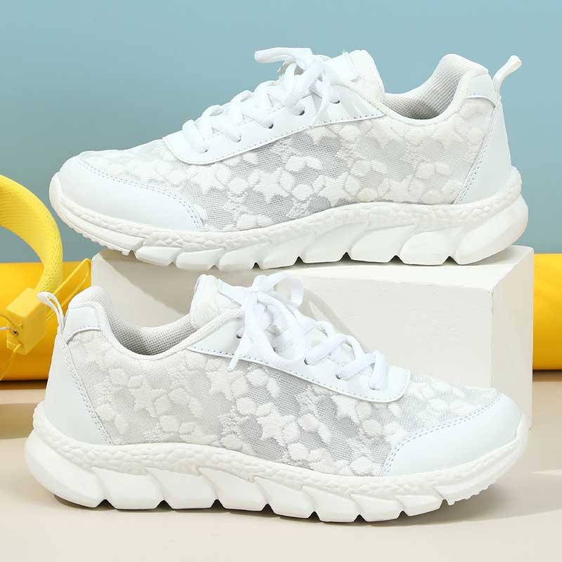 Women's White Fashion Sneakers