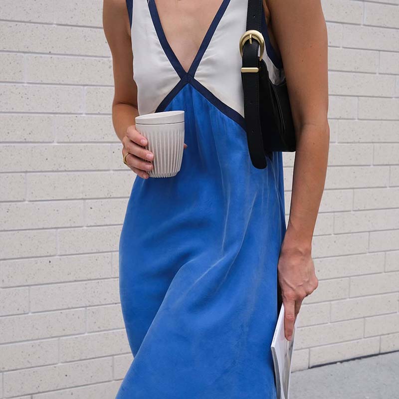 V Neck Maxi Sleeveless Dress