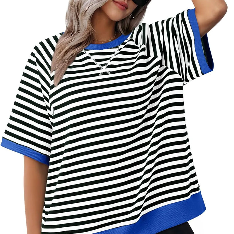 🦋Women's Oversize Striped T-Shirts💕