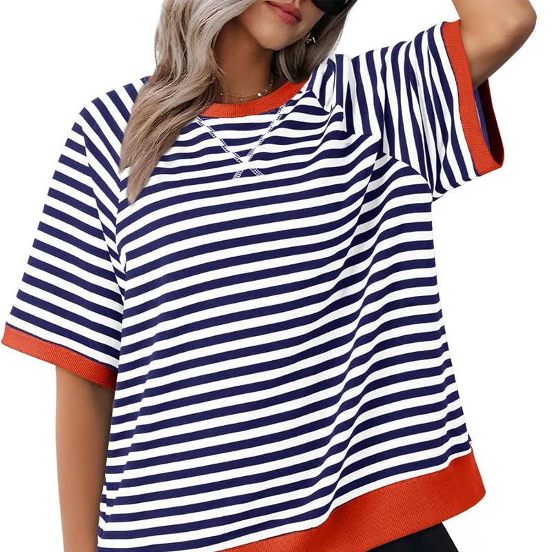 🦋Women's Oversize Striped T-Shirts💕