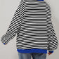 🔥2024 HOT SALE🔥Women's Oversized Striped Long Sleeve Pullover
