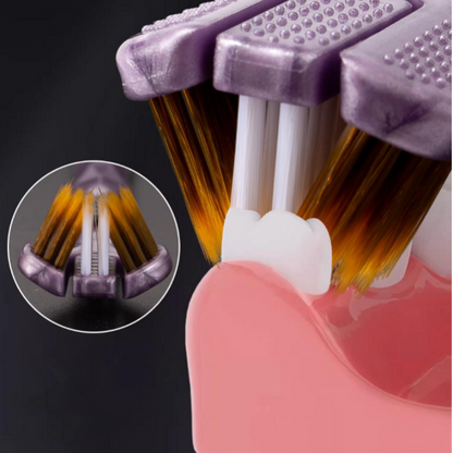 🦷Three-headed multi-angle cleaning toothbrush