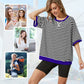 Women's Oversize Striped T-Shirts